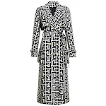 Schwarzer, mittellanger Trenchcoat für Damen, ideal für Übergangswetter. Stilvoll und funktional, ein Must-Have für jede Garderobe. — foto 10