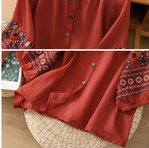 Title 3, Womens Fashion Retro Machine Embroidery Lanter...