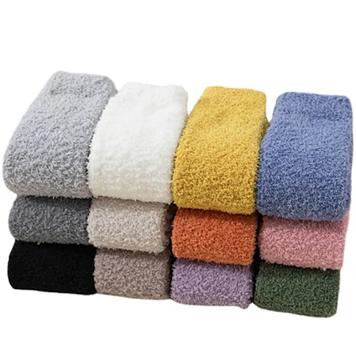 Title 12, No Hair Loss Coral Velvet Knee Socks For Childr...