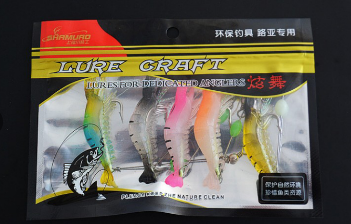 Luminous Fake Shrimp Attract Fish at Night Realistic Lures Intense Glow Effective Artificial Bait for Predator Fishing G — photo 9