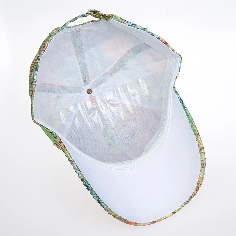 Title 39, Sequined Diamond Baseball Cap with Letter Desig...