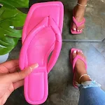 New Women's Shoes Toe Slippers Flip Flops Flat Sandals Comfortable Summer Footwear Stylish and Versatile Ladies' Shoes P — photo 6