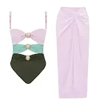 Y332 Pink And Green Suit