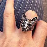 Sleeping Cat Ancient Silver