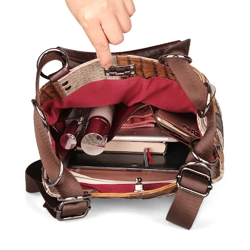 Title 4, Leather Handbags Fashion Korean Schoolbag Anti-...