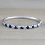 Blue and white diamond