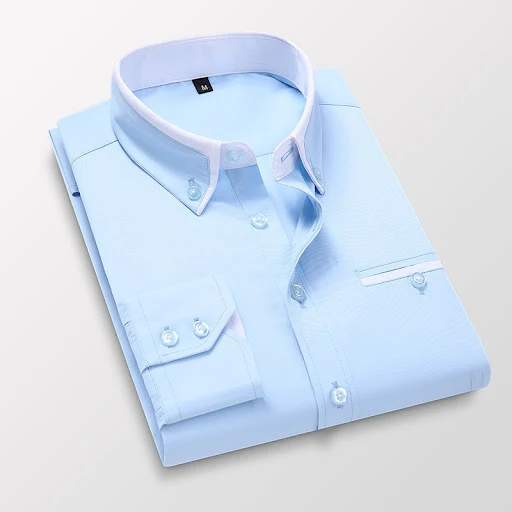 Title 7, Check casual slim fit non-iron thin mens shirt...