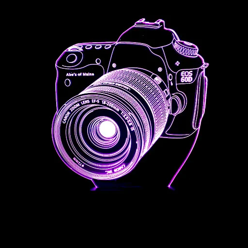 Title 5, Acrylic Night Light Creative Vision Colorful Cr...