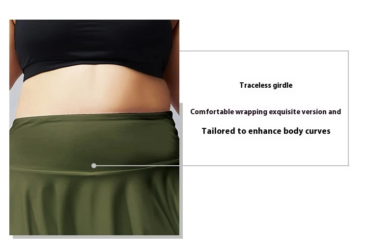 Title 7, Shorts fitness plus size femininos com saia de ...