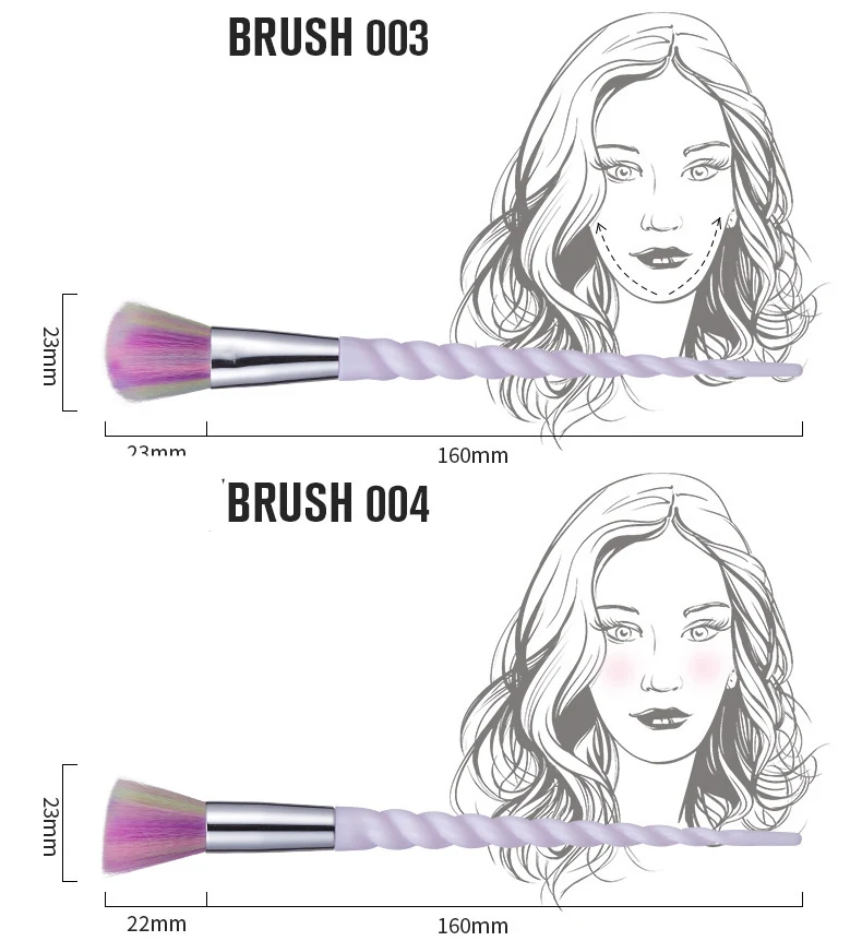 Title 3, 10PCS Makeup Brushes Kit for flawless Foundatio...
