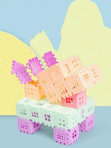 Title 6, Building Block Puzzle Toy Large Particle House ...