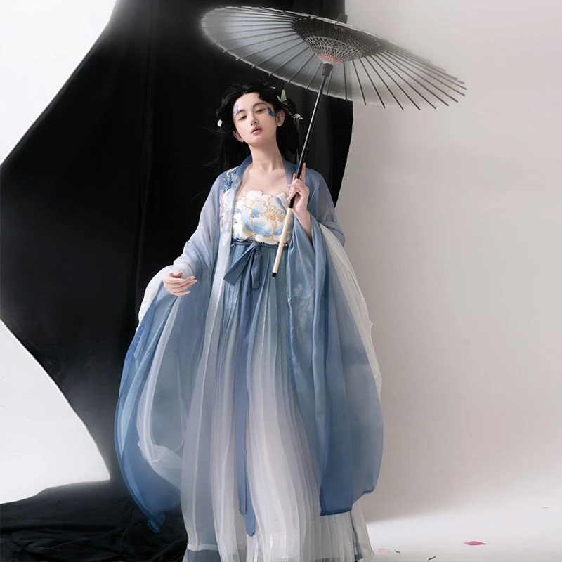 Title 5, New Adult Womens Hanfu Machine Embroidery Suit