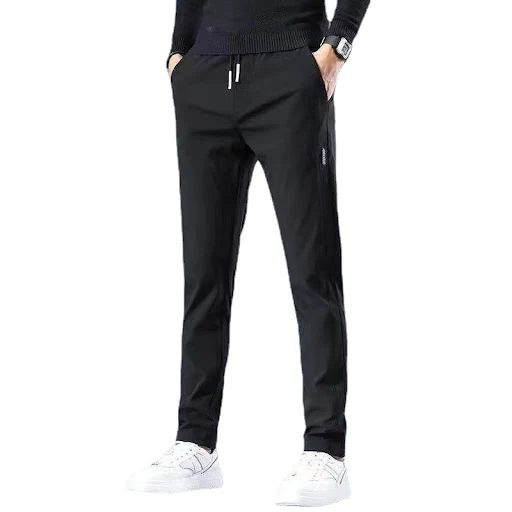 Title 3, Mens Plush Pants Straight Sports Trousers Warm...