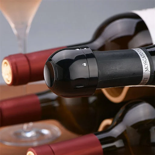 Title 5, Vacuum Red Wine Bottle Stopper, Silicone Sealed...