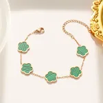 967 Rose Gold Green Bracelet