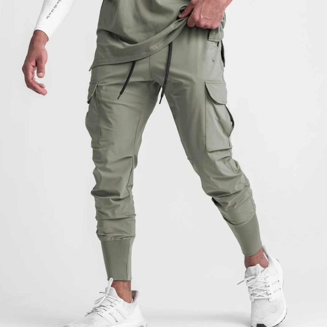 Men's Loose Thin Ice Silk Ankle-tied Trousers, breathable and lightweight, perfect for warm weather and casual wear. — photo 8