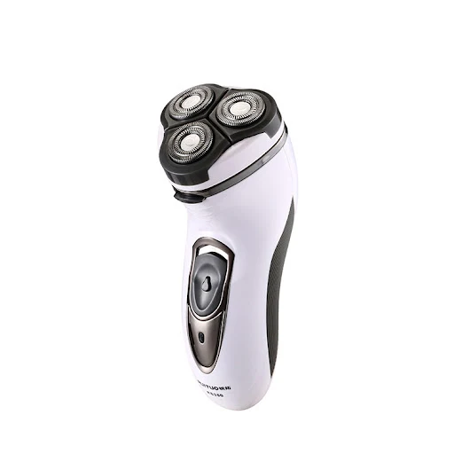 Title 5, Electric rotary razor with 3 blades for a close...