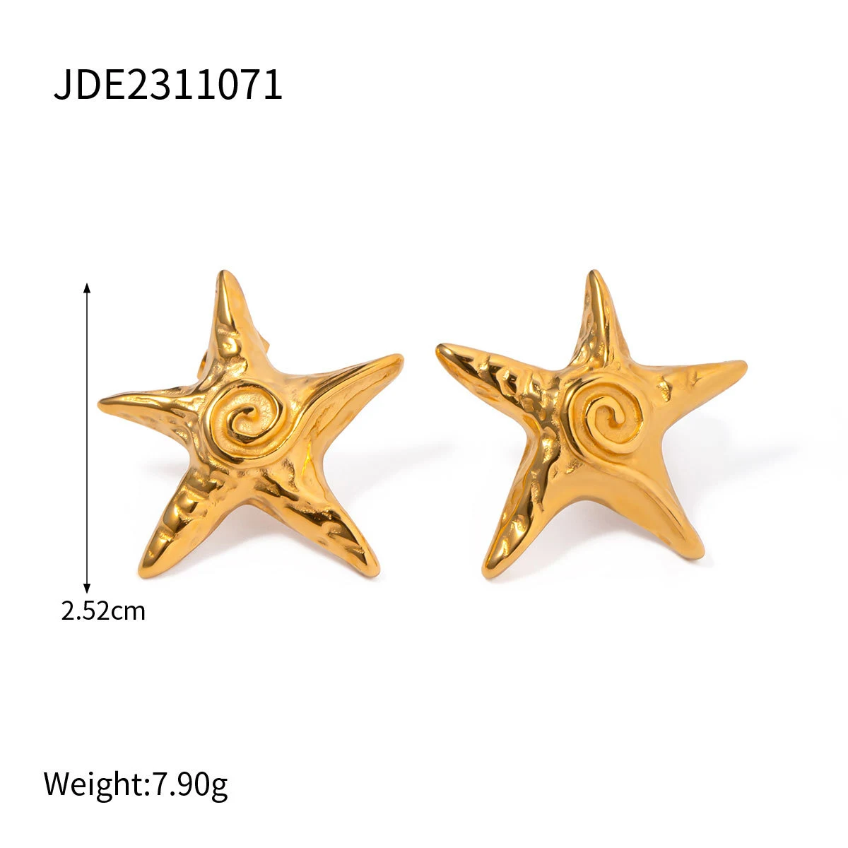 Brincos de estrela de aço inoxidável premium, perfeitos para um visual moderno e elegante, duráveis e hipoalergênicos. — foto 10