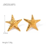Brincos de estrela de aço inoxidável premium, perfeitos para um visual moderno e elegante, duráveis e hipoalergênicos. — foto 10