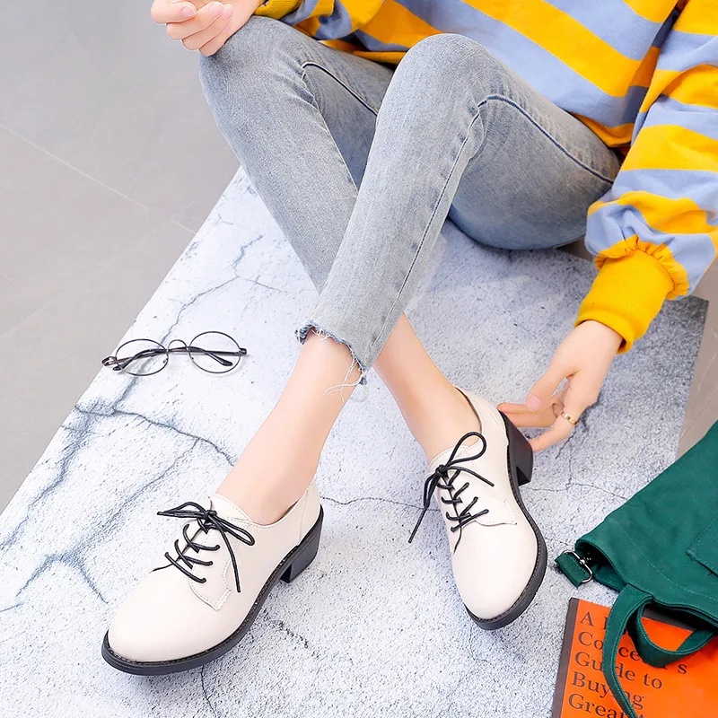 Title 4, British Style Shoes For Women in Spring and Aut...