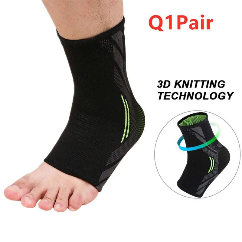Gebreide, elastische enkelbrace voor ondersteuning en comfort. Biedt flexibele stabiliteit, ademend materiaal, ideaal voor sport en dagelijks gebruik. — foto 3