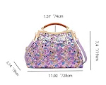 Borsa a conchiglia con paillettes da donna Portatile e alla moda La borsa ideale per ogni occasione, elegante e pratica, per portare con te l'essenziale. — foto 1