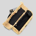 Bolsa de mão artesanal de palha para resort de praia rural, perfeita para transportar seus itens essenciais com estilo e conforto em suas viagens. — foto 12