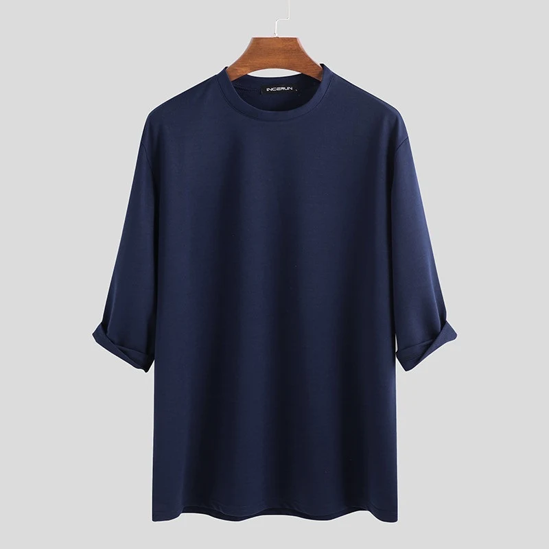 Title 2, Mens Fashion Casual Cotton Round Neck T-shirt ...