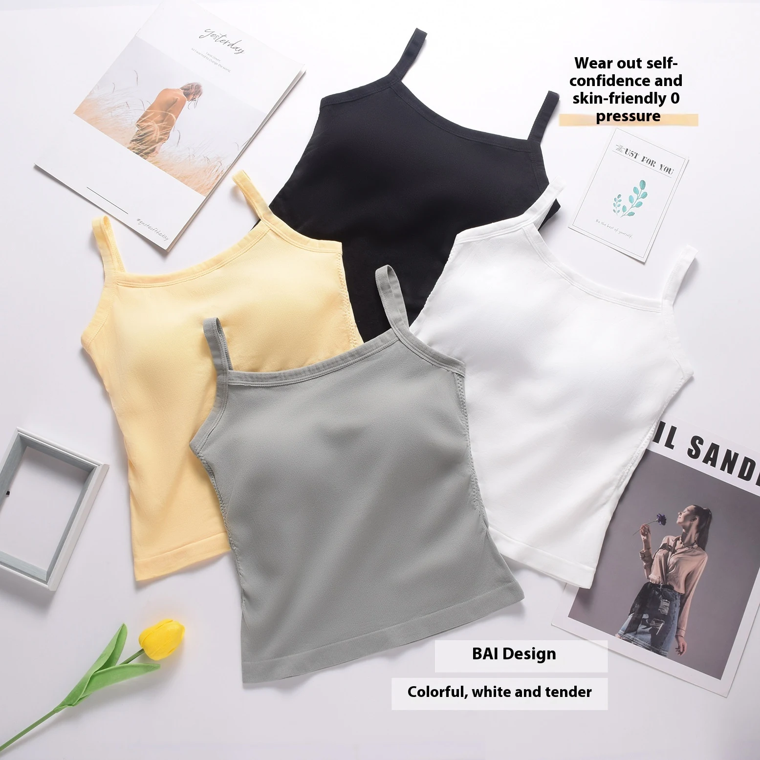Vest With Chest Pad Slim Fit Short Underwear for a streamlined look and confident support, providing comfort and discree — photo 3
