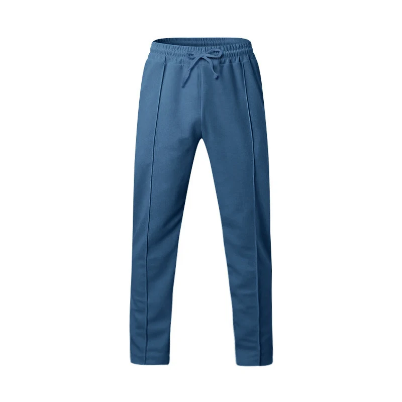 Calças de moletom masculinas casuais com cordão, soltas, confortáveis e perfeitas para o dia a dia ou para relaxar em casa. Conforto e estilo em um só produto. — foto 10