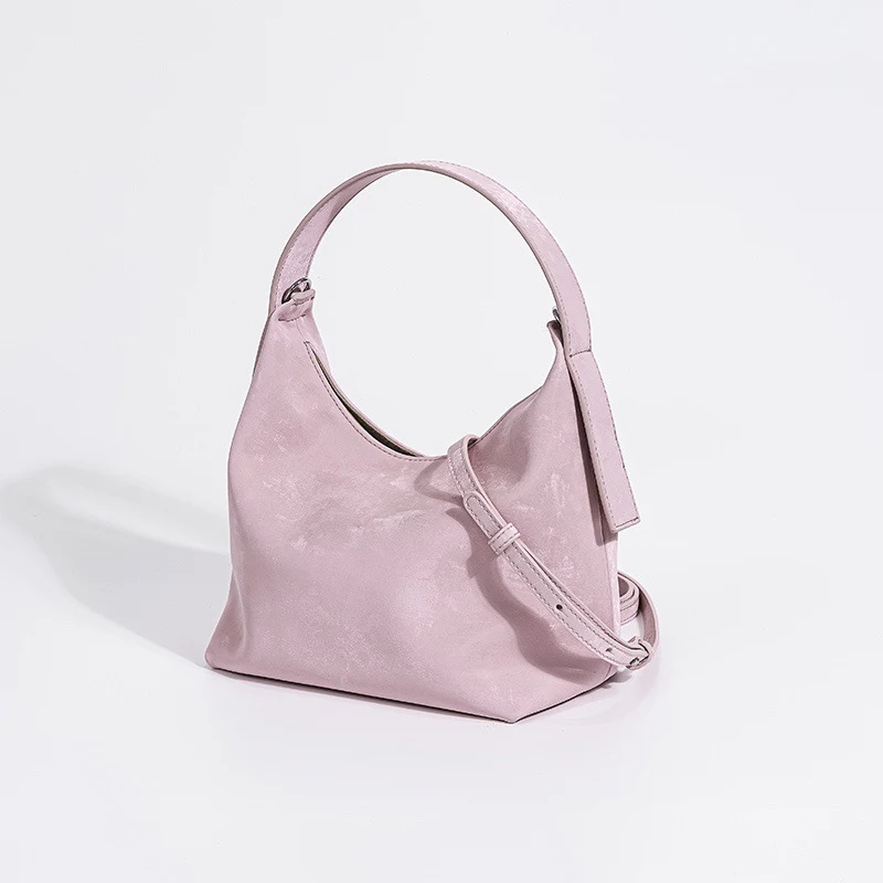 Bolsa feminina de couro genuíno acetinado, combina com tudo, elegante e versátil para qualquer ocasião, um acessório perfeito. — foto 10