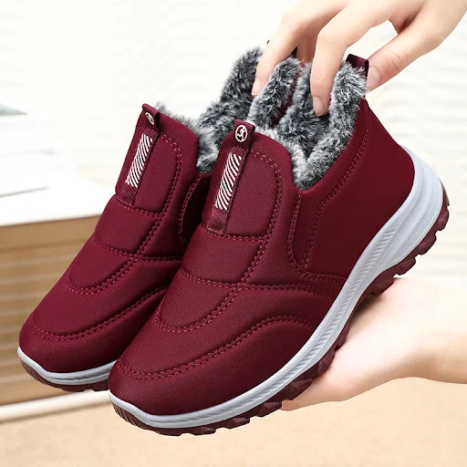 Title 3, Botas de neve femininas quentes e estilosas