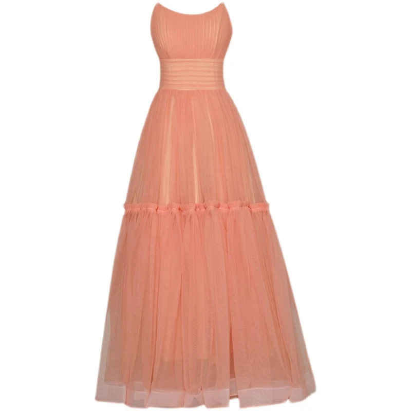 Title 5, Suspended Skirt with Pleated Waist and Fluffy H...