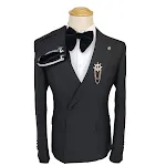 Terno masculino Business Slim Fit Conjunto de 2 peças Elegância e conforto para o ambiente de trabalho. Corte slim, caimento impecável, ideal para ocasiões formais. — foto 4