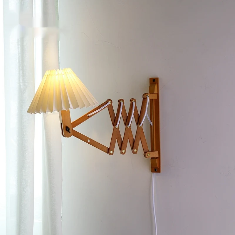 Title 2, Retro Nordic Japanese Style Solid Wood Telescop...