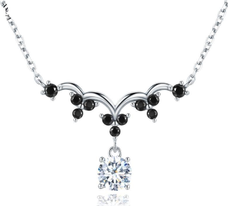 Colar de prata esterlina para mulheres Joia da moda Design elegante e sofisticado Acessório perfeito para realçar seu visual Presente ideal — foto 1