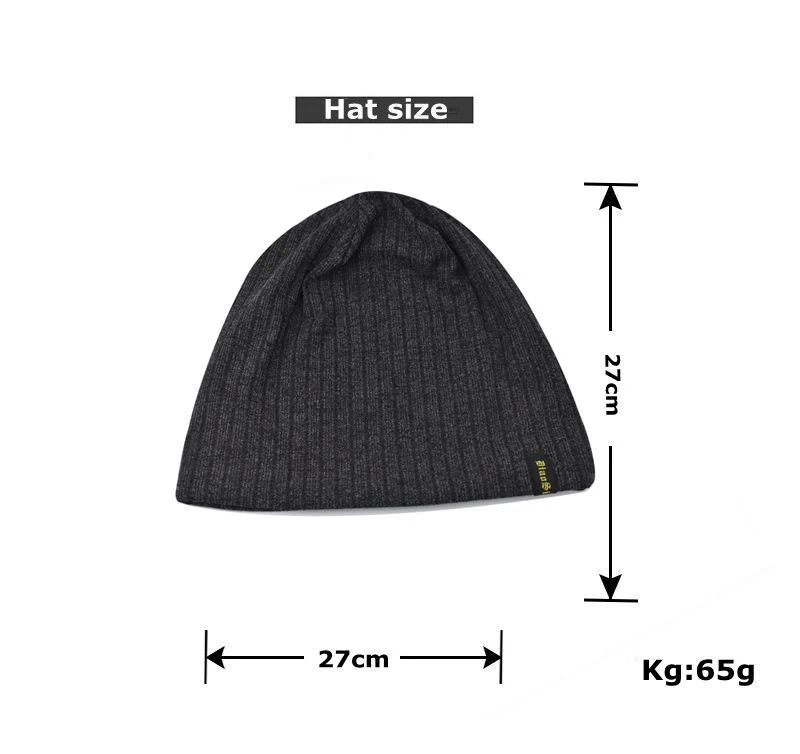 Title 1, Baotou Thin Letter Embroidery Knitted Pile Hat,...