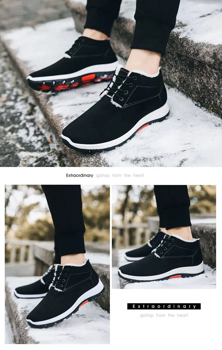 Title 4, Casual British rubber wear-resistant cotton sho...