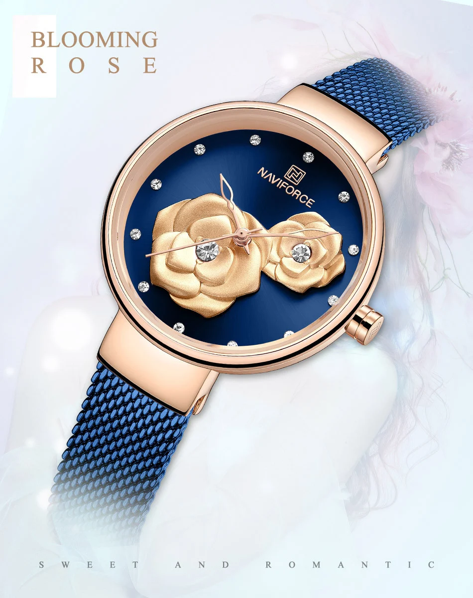 Reloj femenino de cuarzo de cinturón de acero de moda casual — foto 11