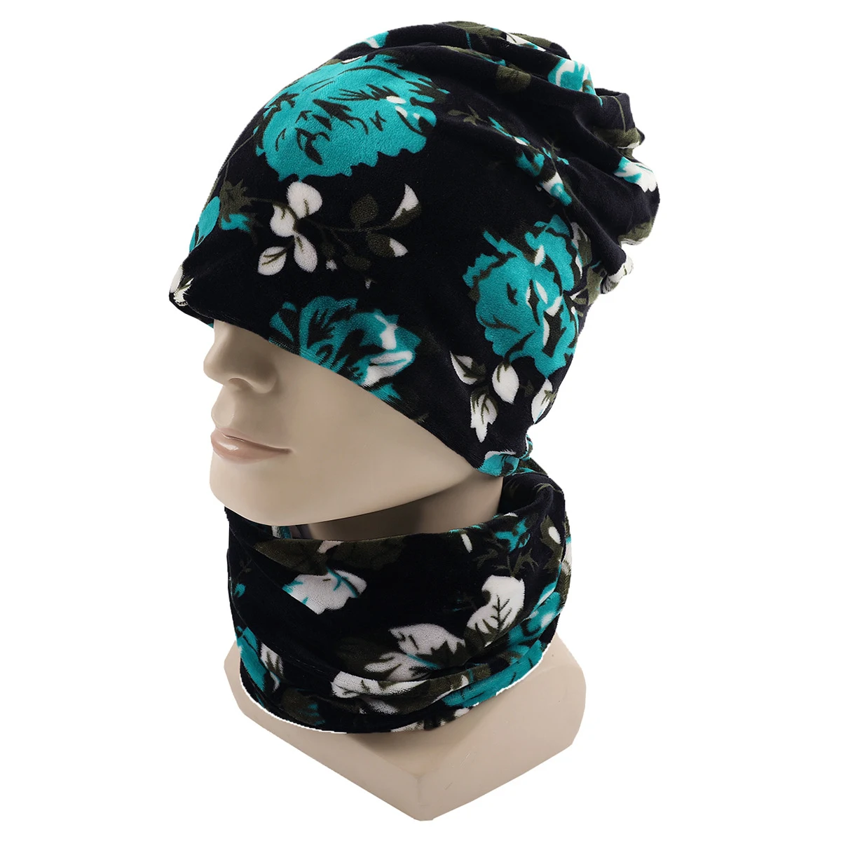 Title 17, Outdoor pullover collar knitted spiral hat, sin...