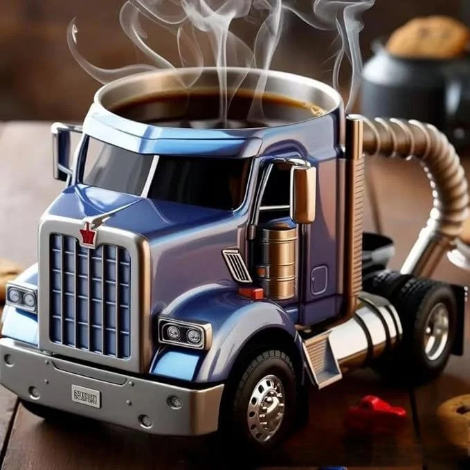 Title 1, Durable Truck Coffee Mug, handcrafted, semi-tra...
