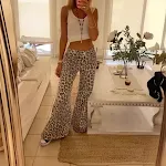 Leopard Print And White Top