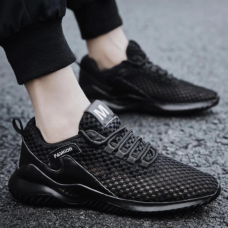 Chaussures de sport légères pour homme en mesh nid d'abeille, respirantes et aérées, offrant confort et maintien optimal pour vos activités. — photo 7