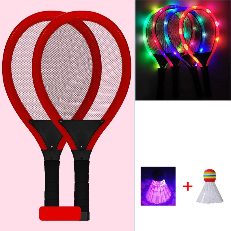 Title 4, Raquete de badminton LED para jogos noturnos. I...