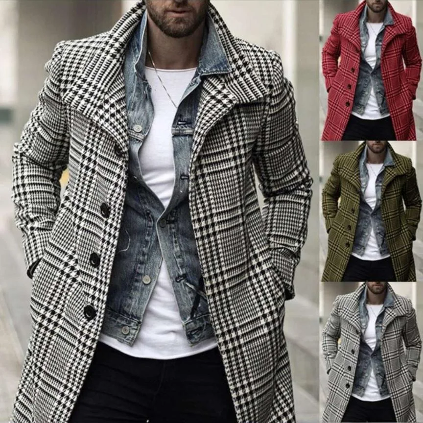 Casaco de lã masculino Jaqueta de lã para homens, perfeito para o inverno. Conforto e elegância em uma peça. Mantenha-se aquecido com estilo. — foto 7
