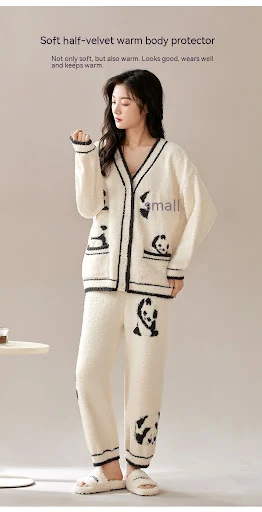 Title 7, Coral Velvet Pajamas Womens Velvet Thickening ...