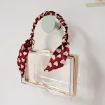 Transparent with silk scarf