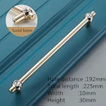Golden Door Handle Crystal Garden Small Pull, a stylish cabinet and drawer pull adding a touch of elegance to your home — photo 19