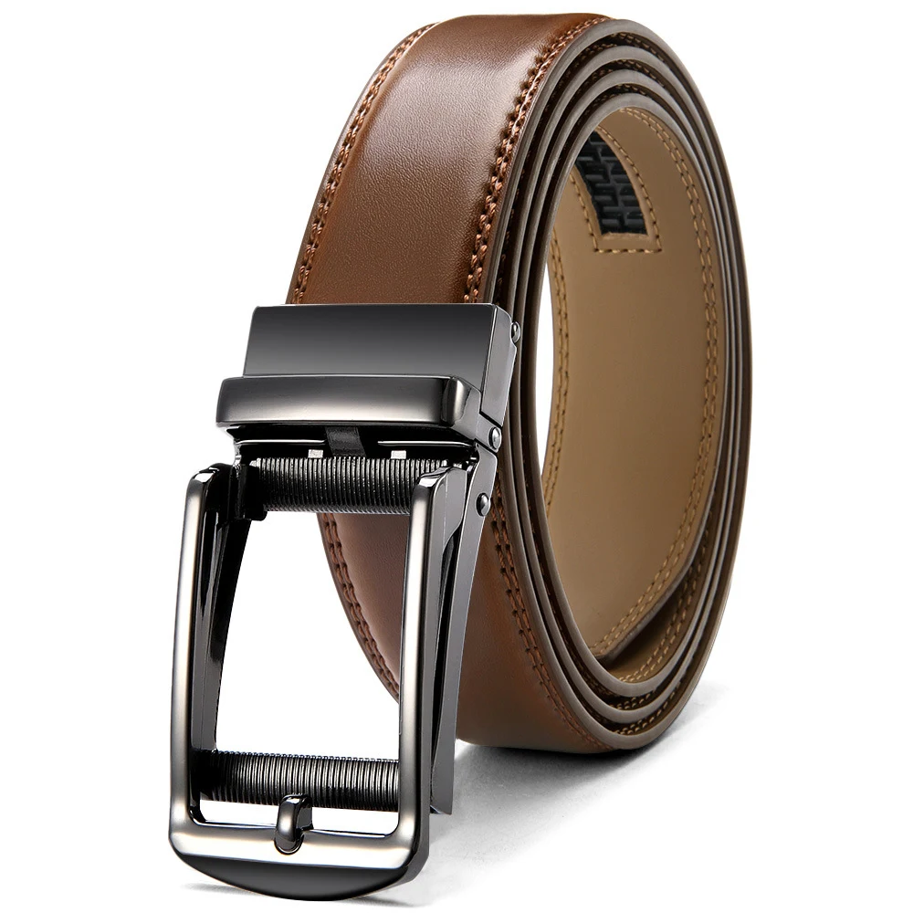 Reprint Anti-pull Alloy Automatic Buckle Belt Men, Provides a Secure and Comfortable Fit, Durable and Easy to Adjust — photo 12