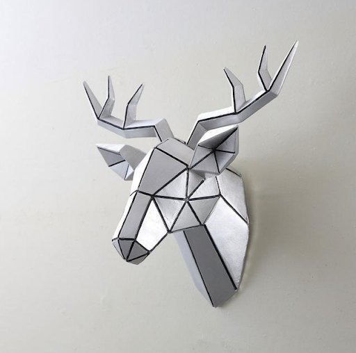 Title 4, Three-dimensional lucky European animal head wa...